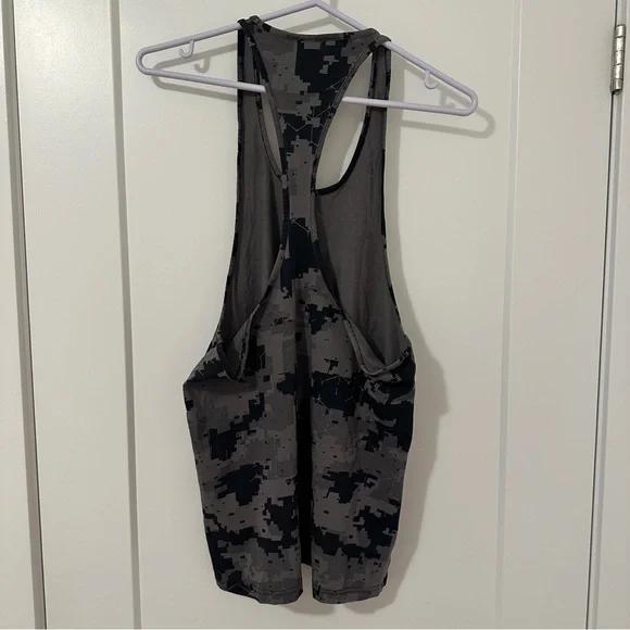 Gymshark Men’s Critical Stringer Workout Tank Top Camo Print Size Small - Picture 6 of 10